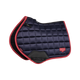Lemieux - Tapis de selle Square Loire Classic marine/ cranberry | - Ohlala