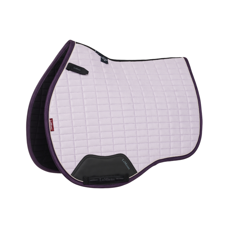 Lemieux - Tapis de selle Mixte Square en suédine lilac