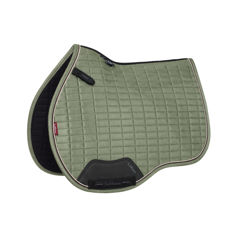 Lemieux - Tapis de selle Mixte Square en suédine rosemary