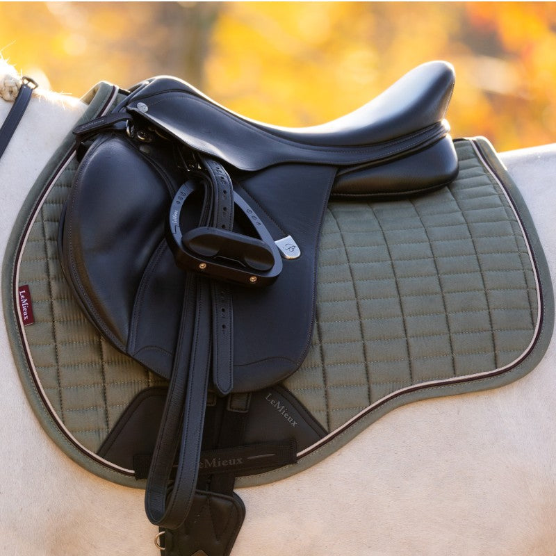 Lemieux - Tapis de selle Mixte Square en suédine rosemary