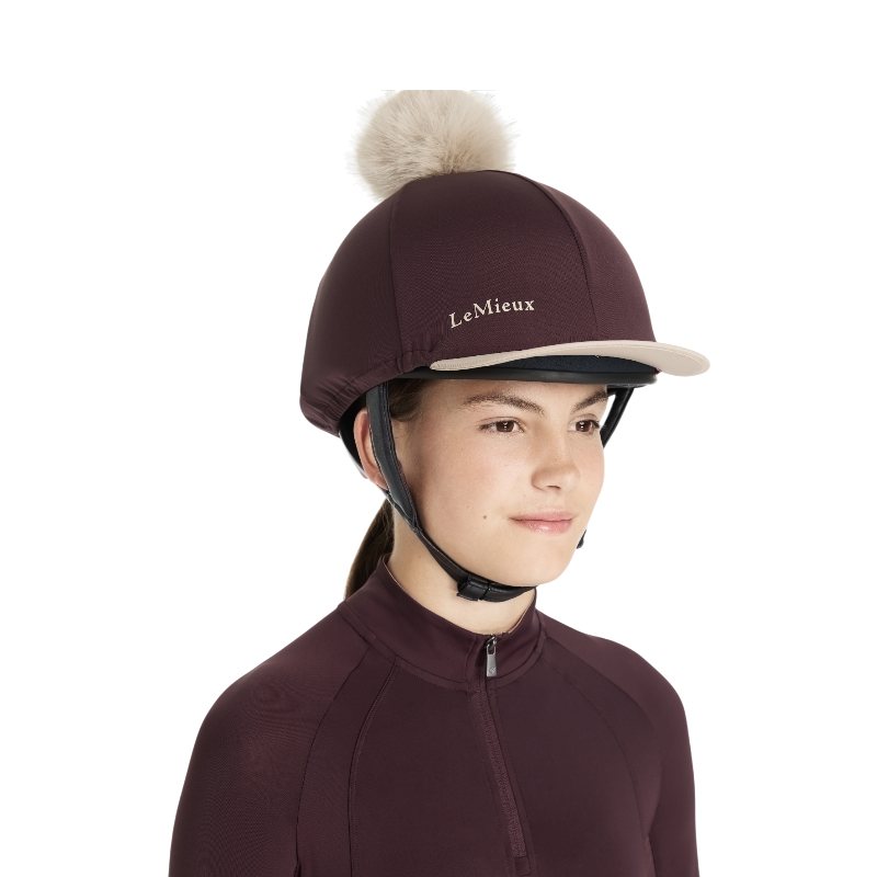 Lemieux - Toque de casque à pompon amovible Classique damson