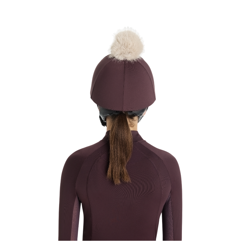 Lemieux - Toque de casque à pompon amovible Classique damson
