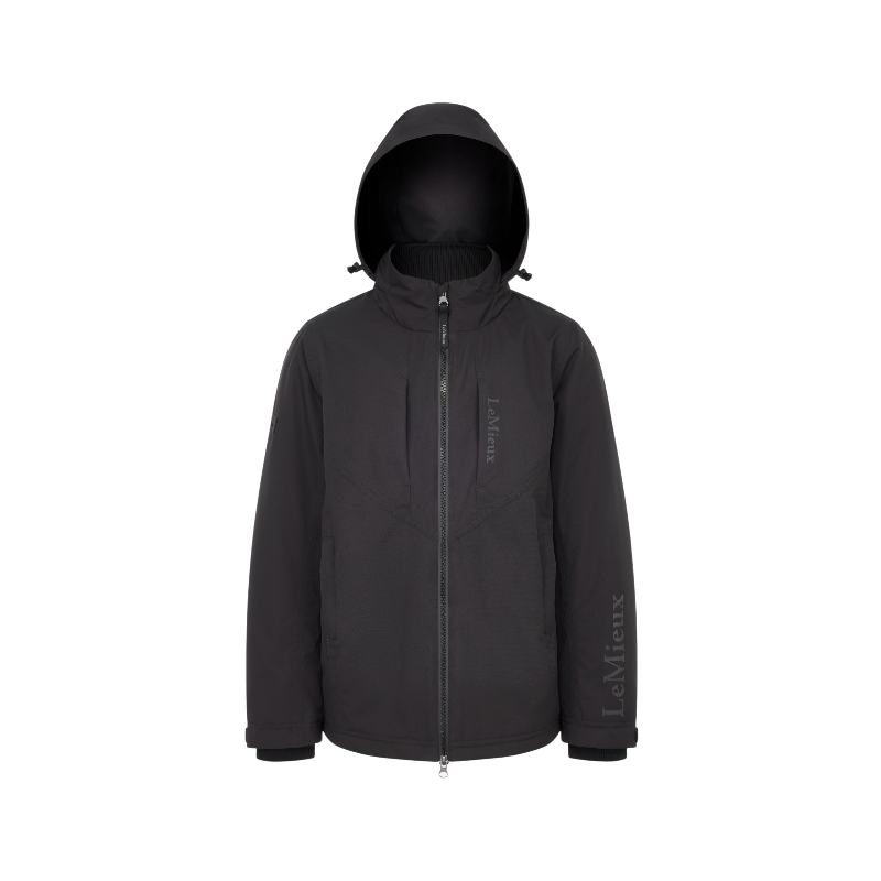 Lemieux - Veste d’équitation imperméable garçon Team Young Rider noir