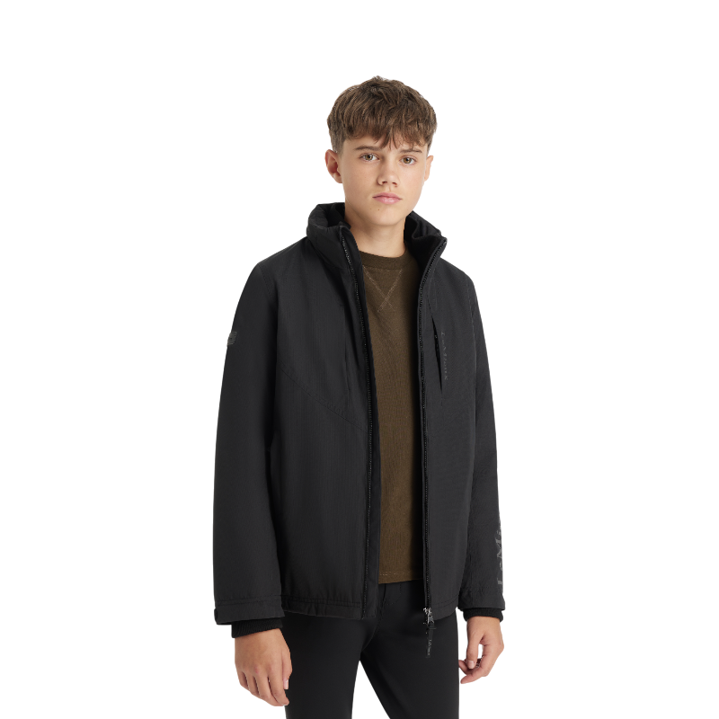 Lemieux - Veste d’équitation imperméable garçon Team Young Rider noir