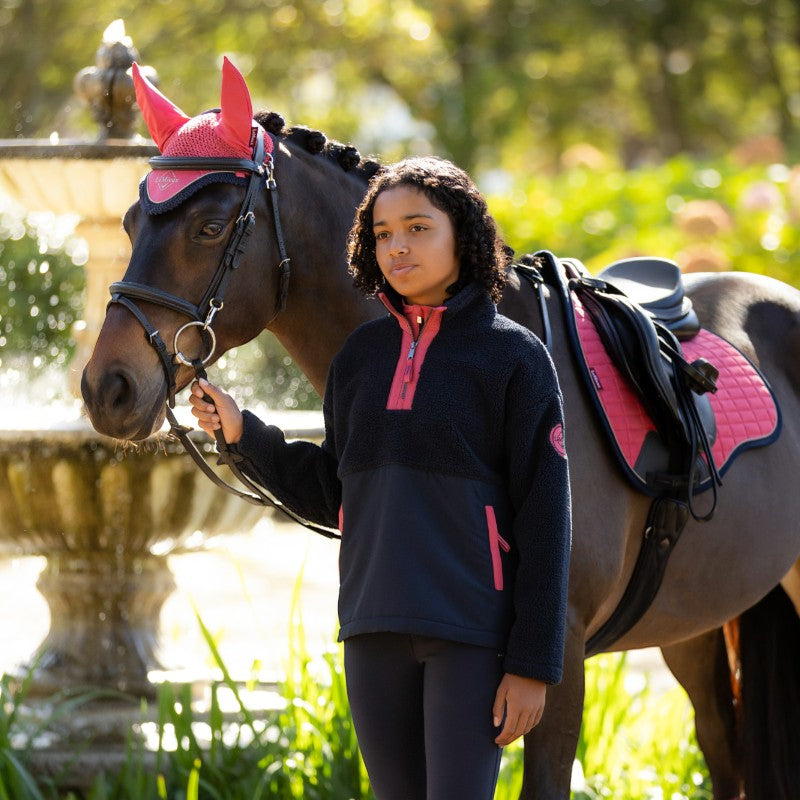 Lemieux - Veste polaire enfant Young rider Tammy Teddy marine