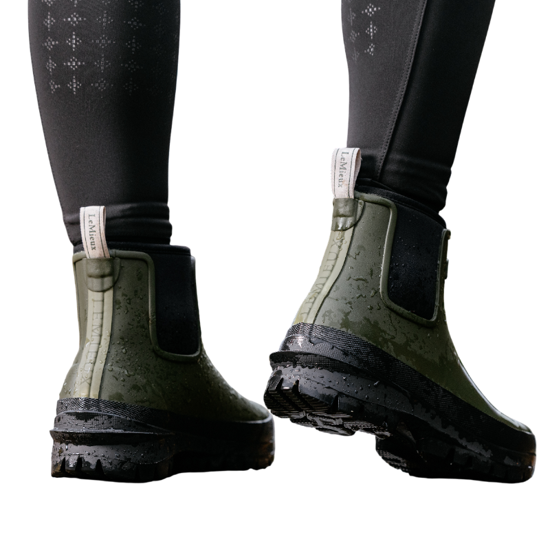 LeMieux - Bottines de pluie femme Bramshaw olive | - Ohlala