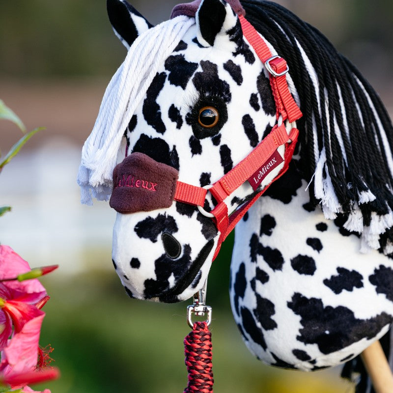 Lemieux - Longe et licol Vogue pour Hobby Horse cranberry