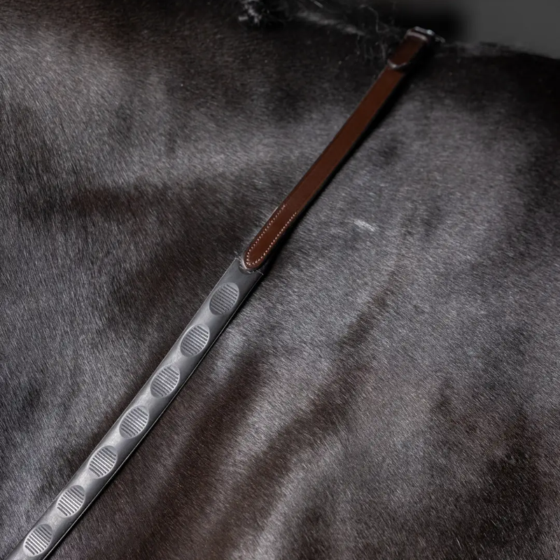 Lemieux - Rênes Magna Grip havane/ laiton