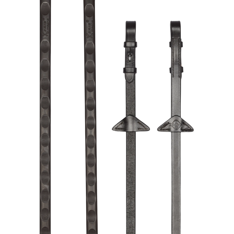 Lemieux - Rênes Magna Grip marron/ argent