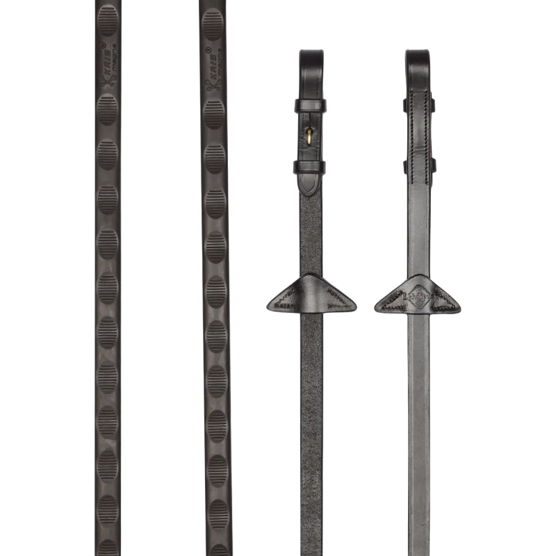 Lemieux - Rênes Magna Grip marron/ laiton