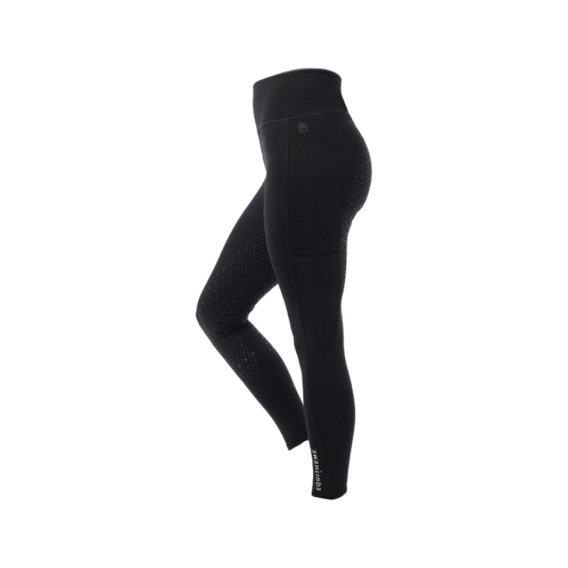 Equithème - Legging d'équitation femme full grip Lyly noir