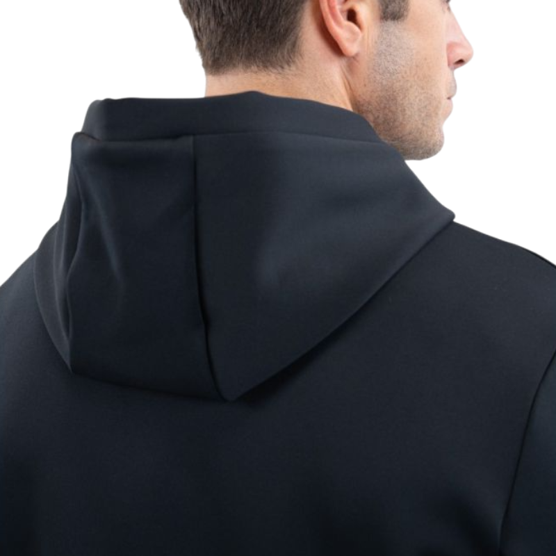 SG - Sweat à capuche unisexe Maddox noir | - Ohlala