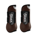 Eskadron - Open beenbeschermers Flexisoft bruin x2 | - Ohlala
