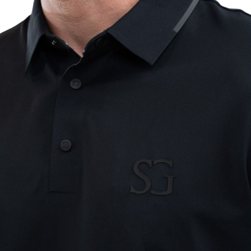 SG - Heren poloshirt korte mouwen Nino zwart | - Ohlala