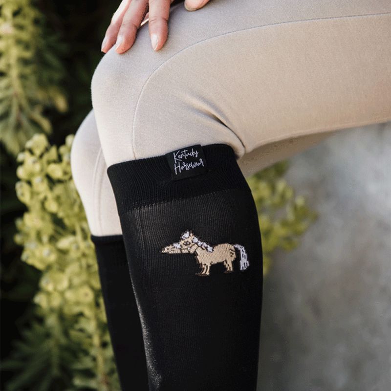 Kentucky - Chaussettes d'équitation Sammy noir | - Ohlala