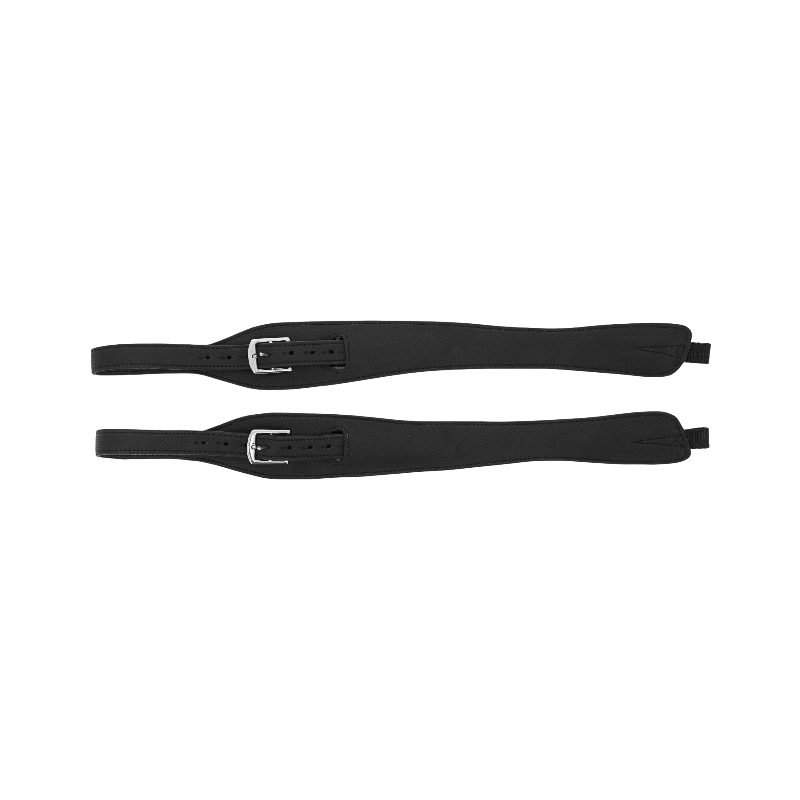 Norton - Étrivières monobranches synthétique Clarino noir | - Ohlala