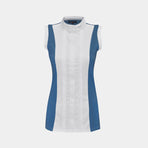 Flags & Cup - Polo Diamantina damespoloshirt mouwloos stormsblauw | - Ohlala
