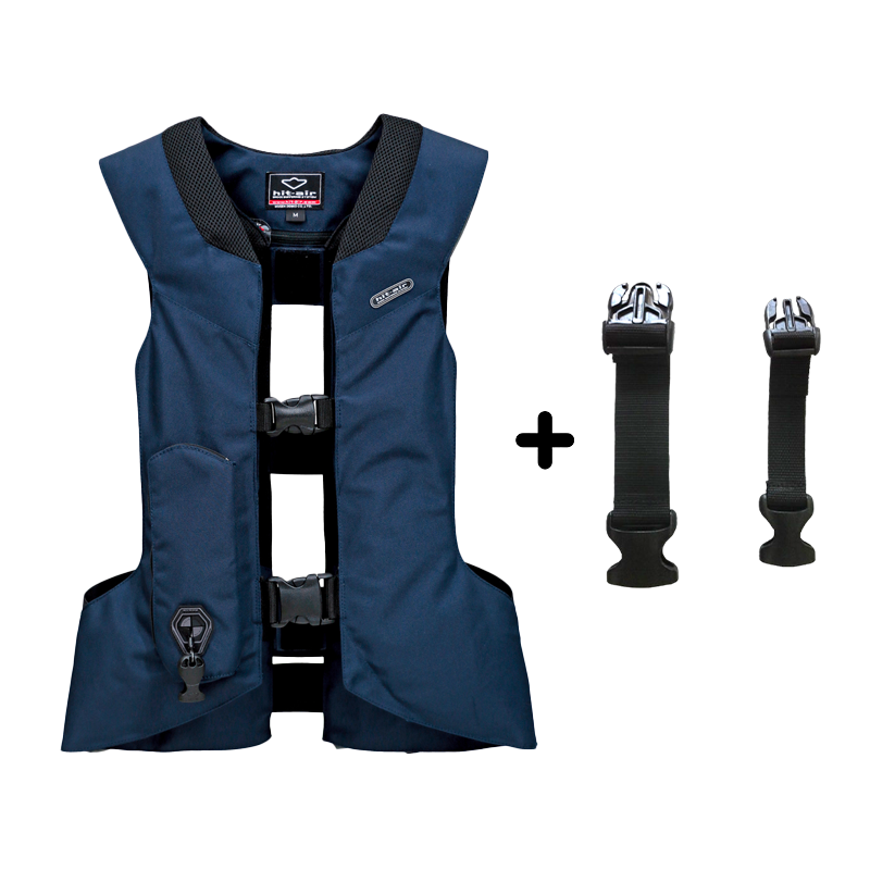 Hit Air - Pack Gilet airbag Léger 2 marine + rallonges