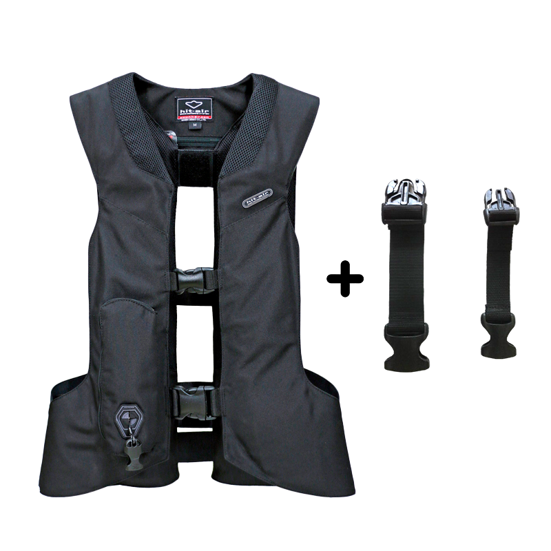 Hit Air - Pack Gilet airbag Léger 2 noir + rallonges
