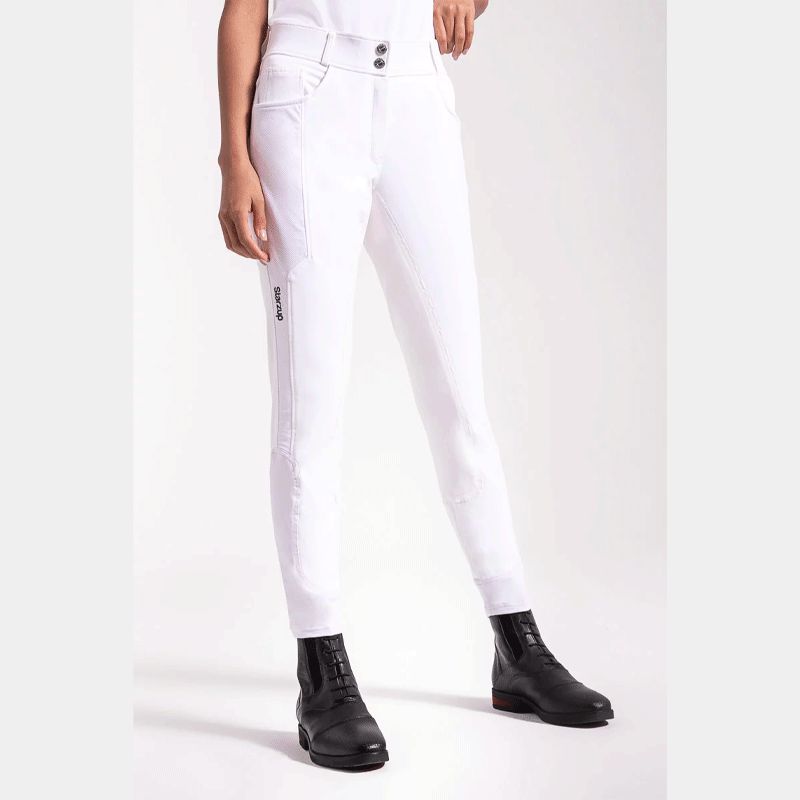 Starzup - Pantalon d'équitation dressage femme blanc | - Ohlala