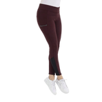 Equithème - Full grip rijlegging dames Brigitte bordeaux | - Ohlala