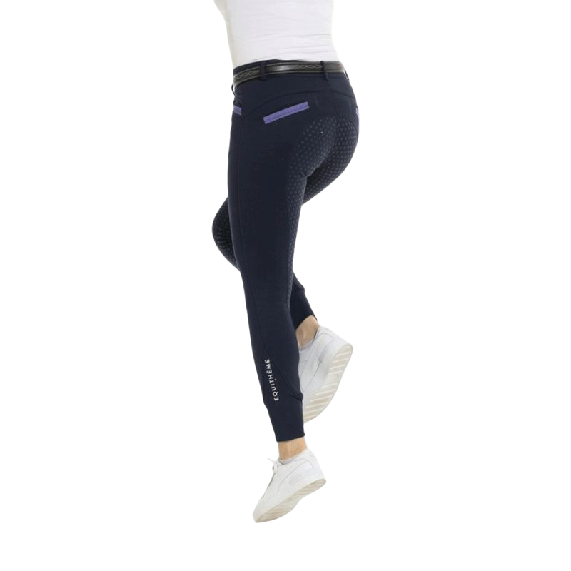 Equithème - Pantalon d'équitation full grip femme Kylie marine | - Ohlala