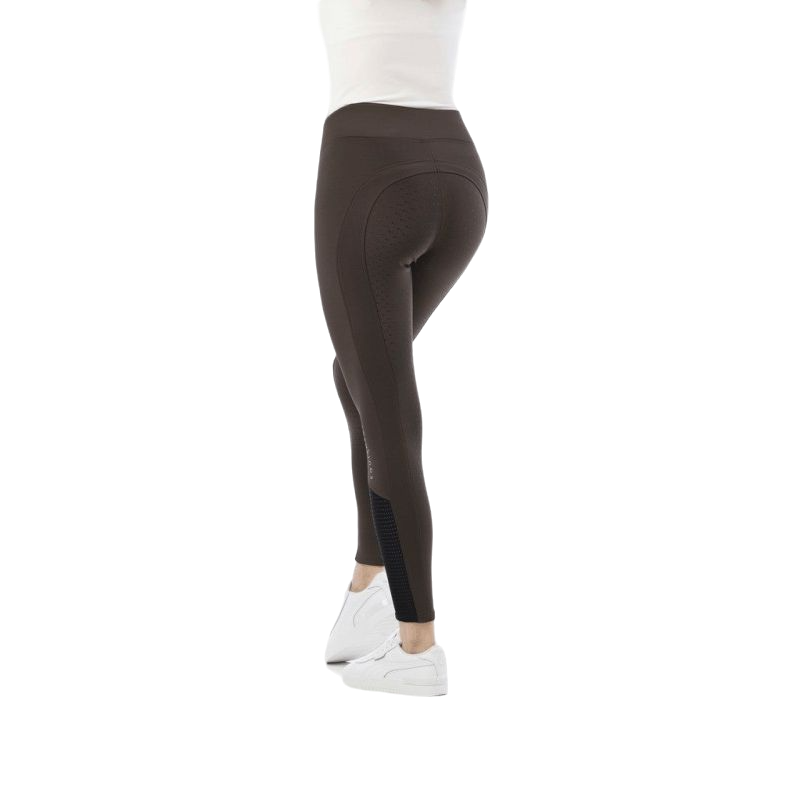 Equithème - Legging d'équitation full grip femme Brigitte noisette | - Ohlala