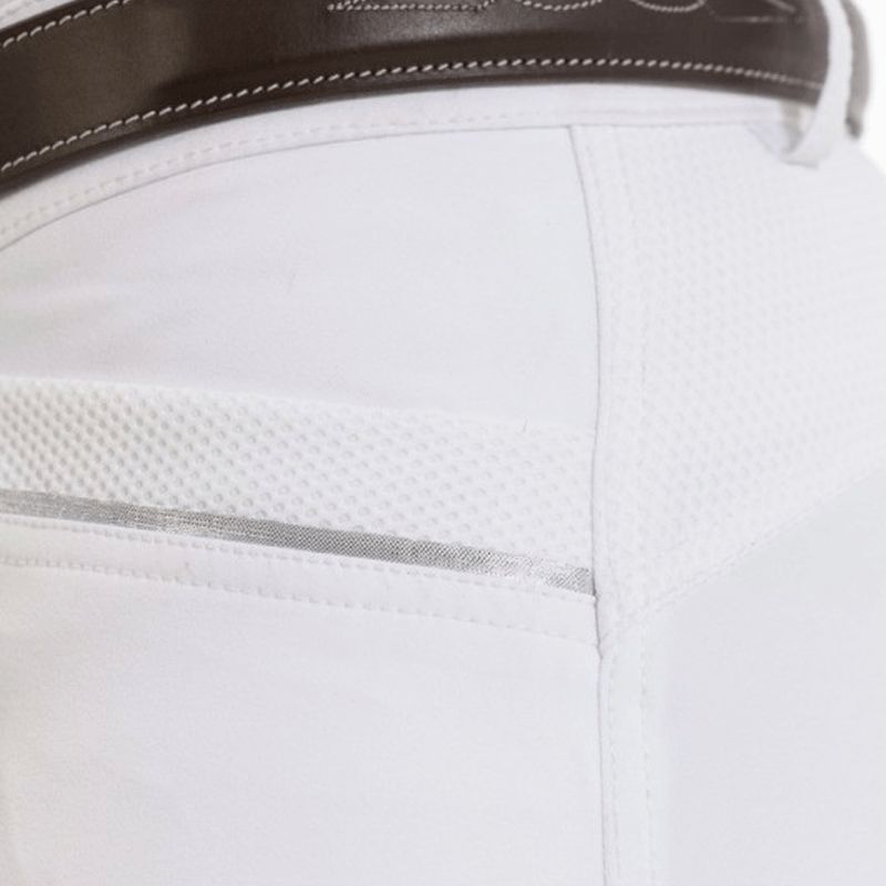 Equithème - Pantalon d'équitation fond silicone femme Kendal blanc | - Ohlala