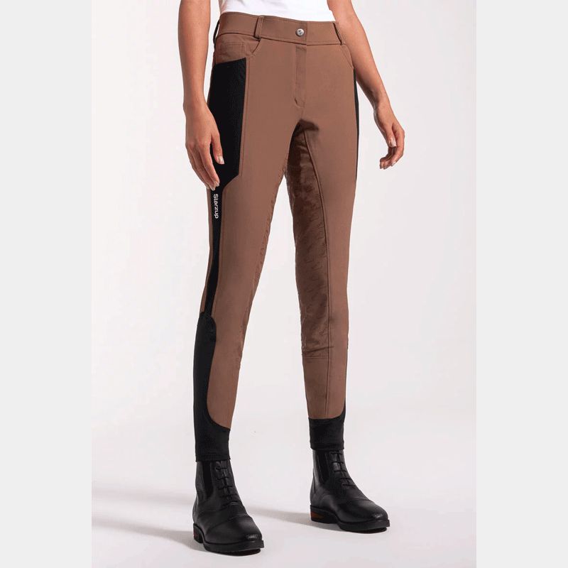 Starzup - Pantalon d'équitation Flex femme marron | - Ohlala