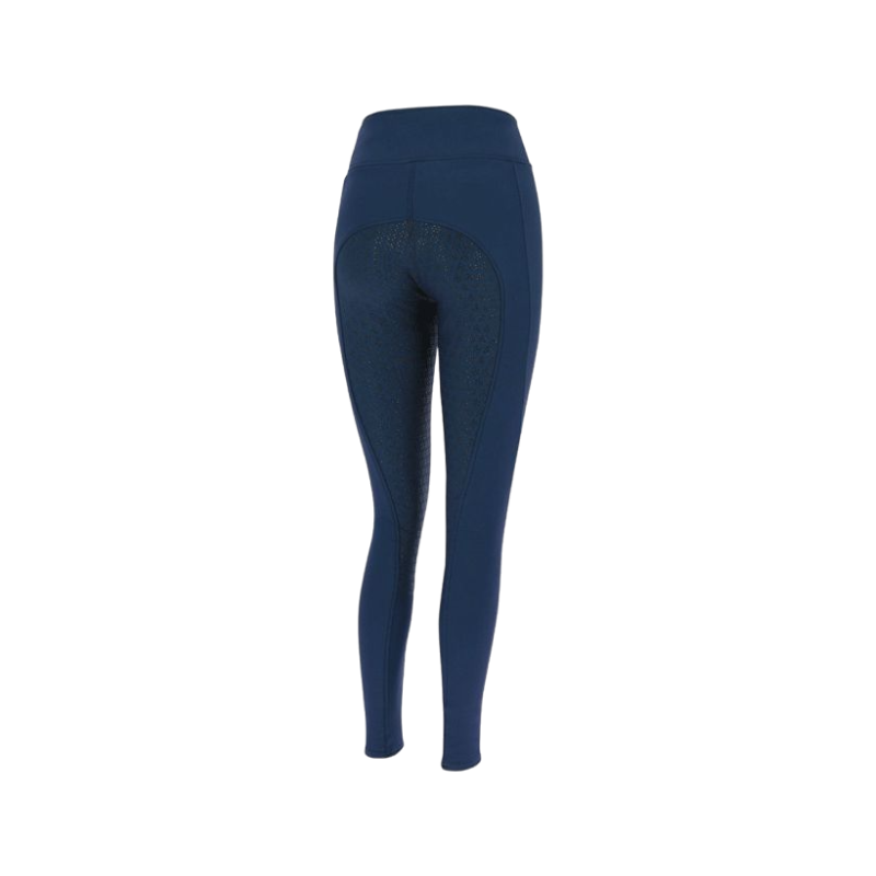 Equithème - Legging d'équitation femme softshell Dolomyt fond silicone marine