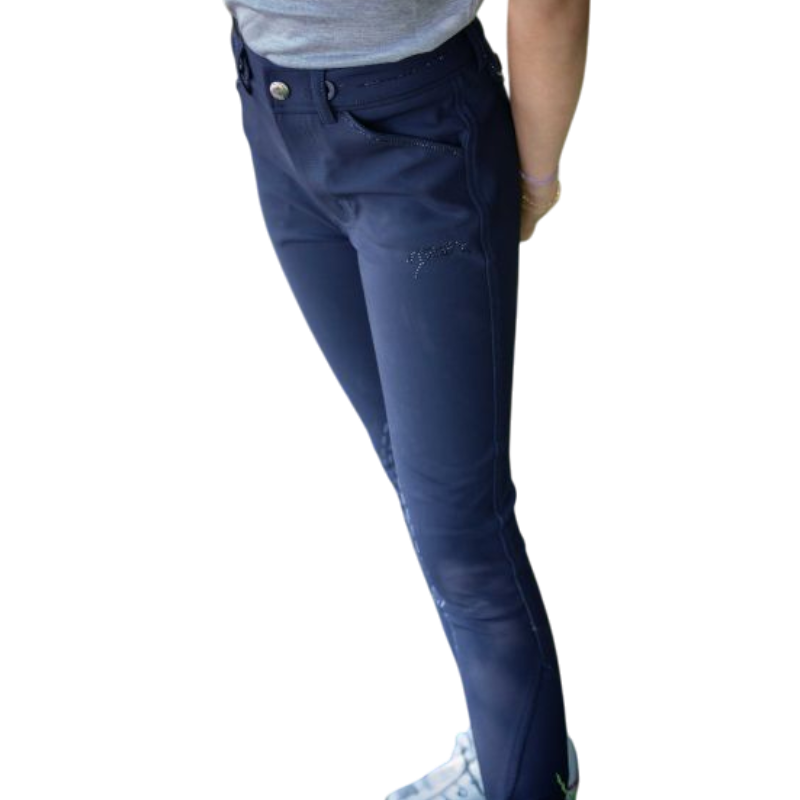 Eden by Pénélope - Pantalon d'équitation fille Élégance marine