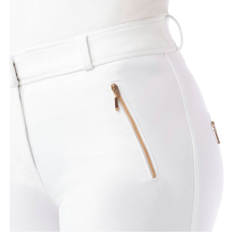 Equithème - Pantalon d'équitation femme Kenya blanc | - Ohlala