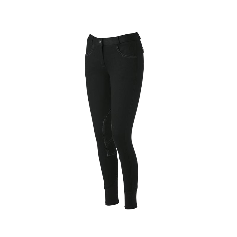 Equithème - Pantalon d'équitation enfant unisexe Pro noir | - Ohlala