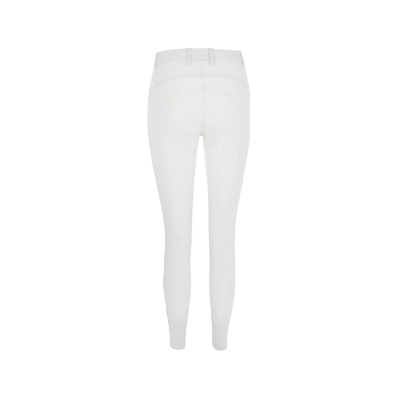 Equithème - Pantalon d'équitation grip femme Tina blanc