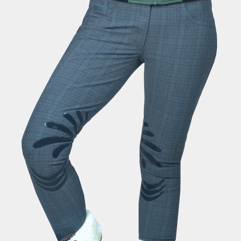 Flags & Cup - Pantalon d'équitation Checks femme Gris | - Ohlala