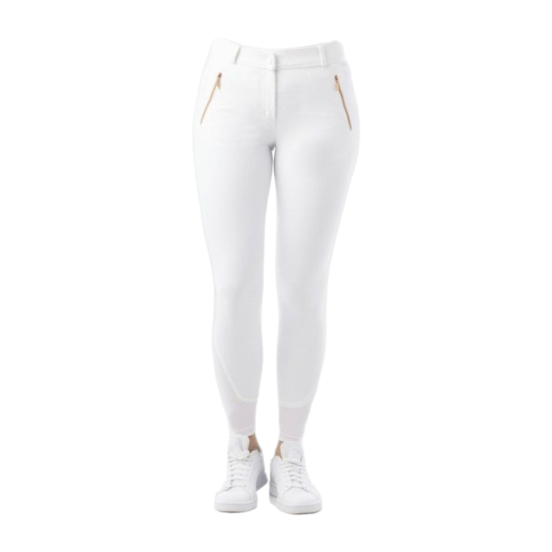 Equithème - Pantalon d'équitation femme Kenya blanc | - Ohlala