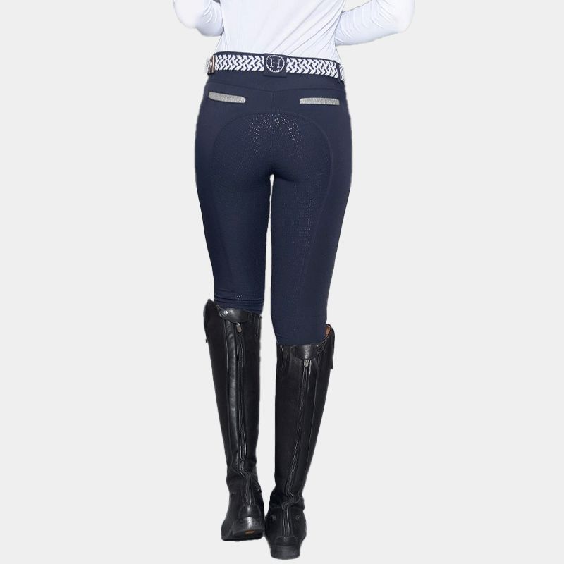Harcour - Pantalon d'équitation femme Vogue full grip marine | - Ohlala