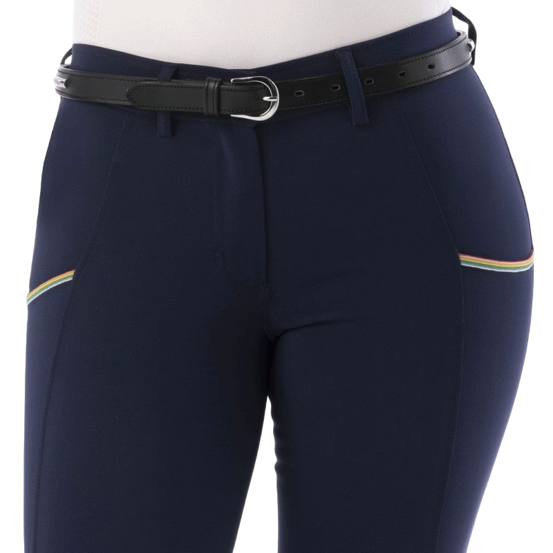 Equithème - Pantalon d'équitation femme Lainbow marine | - Ohlala