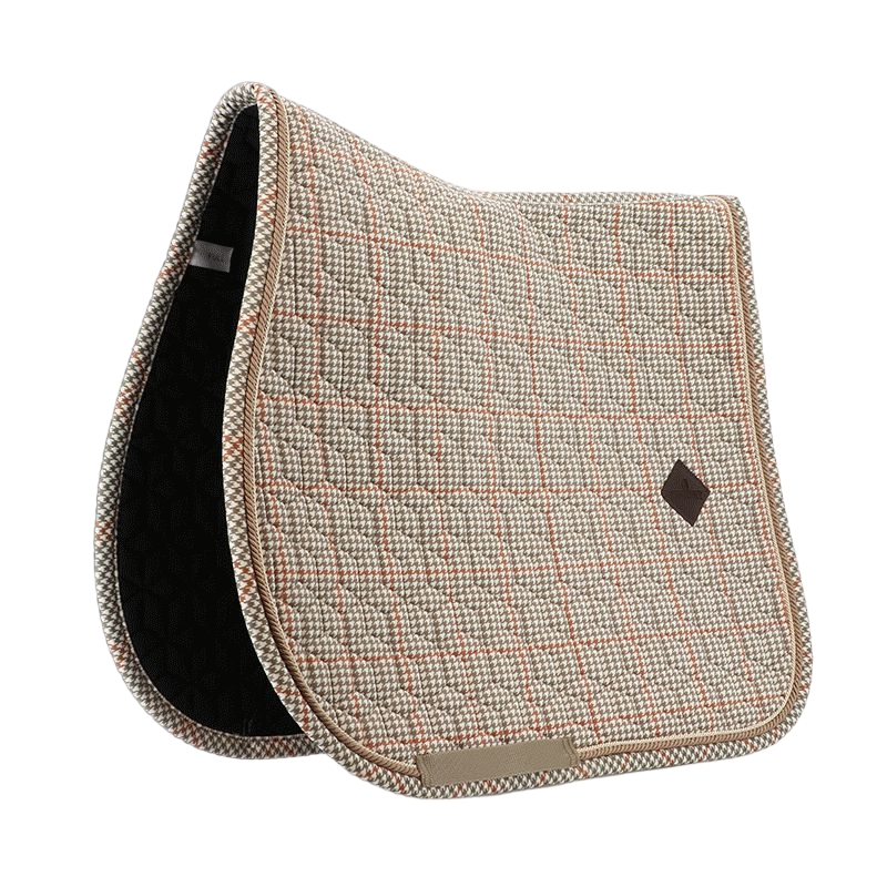 Kentucky Horsewear - Tapis de selle Pied de Poule beige | - Ohlala