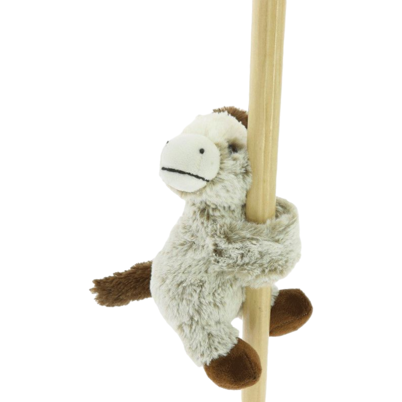 Equi-kids - Peluche bracelets cheval beige chiné 15 cm | - Ohlala