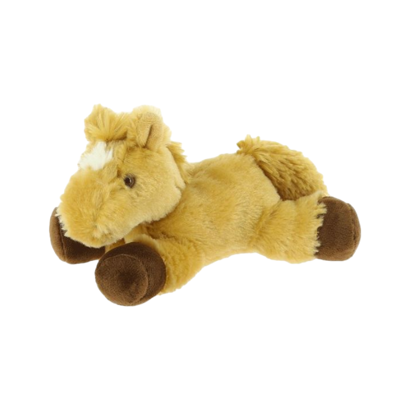 Equi-kids - Peluche Cheval brun clair 18 cm | - Ohlala