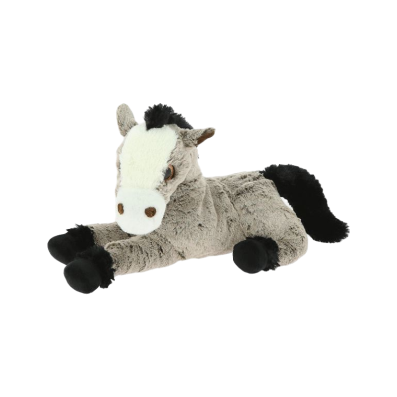 Equi-kids - Peluche Cheval chocolat chiné 35 cm | - Ohlala