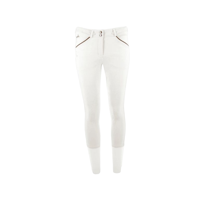Pénélope Store - Pantalon d'équitation femme Point Sellier Blanc | - Ohlala