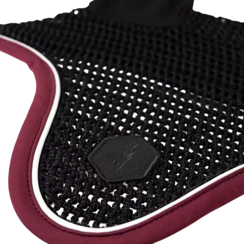 Pro Confort - Bonnet pour chevaux Dynax noir/ burgundy | - Ohlala