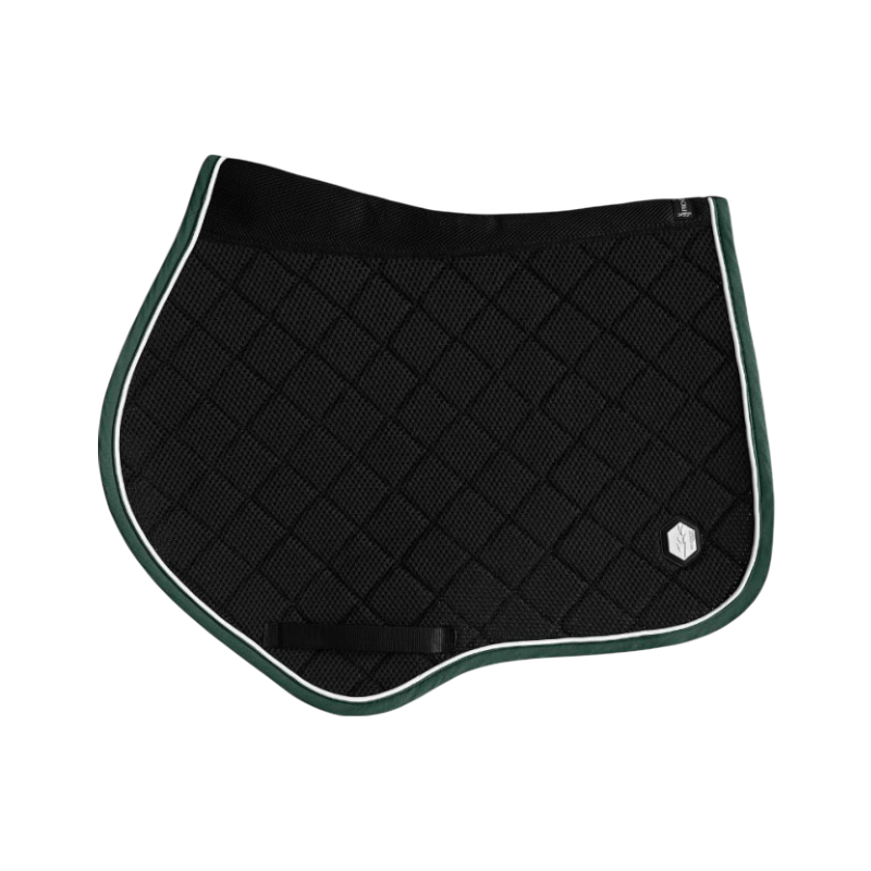 Pro Confort - Tapis de selle Dynamix 3D mesh velours noir/ jungle green