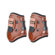 TdeT - Protèges boulet coque et cuir marron/noir | - Ohlala