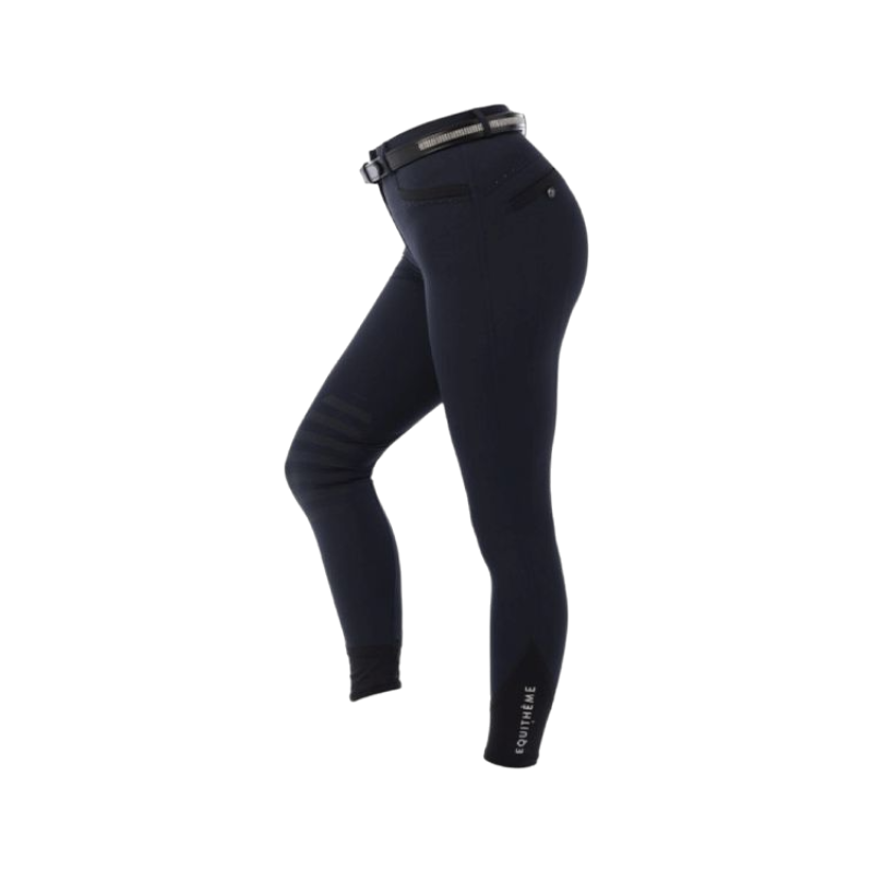 Equithème - Pantalon d'équitation femme Safir marine/ noir