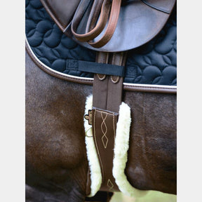 Kentucky Horsewear - Sangle anatomique mouton marron | - Ohlala