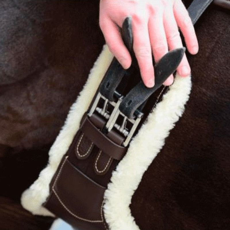 Kentucky Horsewear - Sangle bavette courte mouton marron