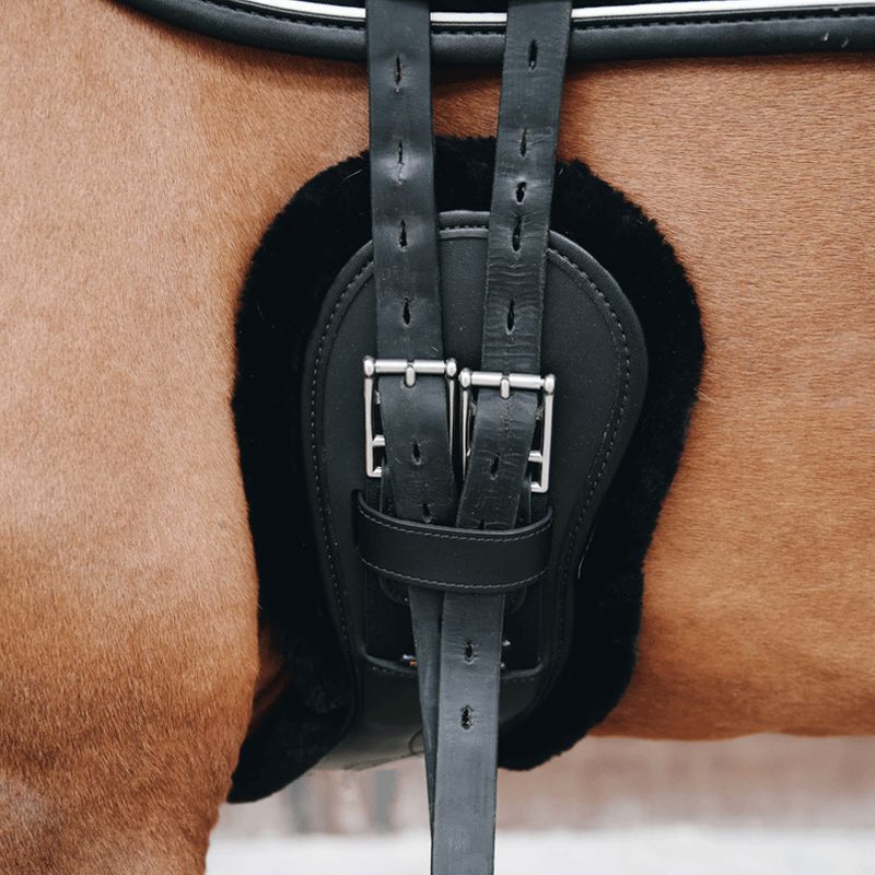 Kentucky Horsewear - Mouton amovible sangle courte anatomique noir | - Ohlala